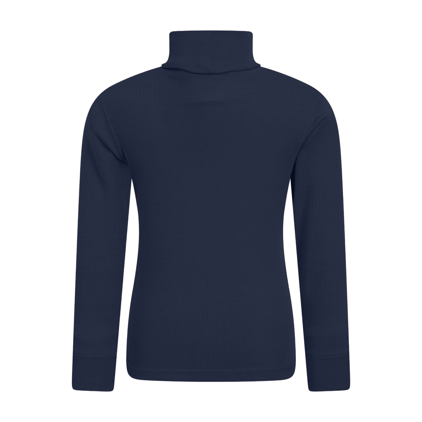 Navy - Back - Mountain Warehouse Childrens-Kids Talus Roll Neck Long-Sleeved Top