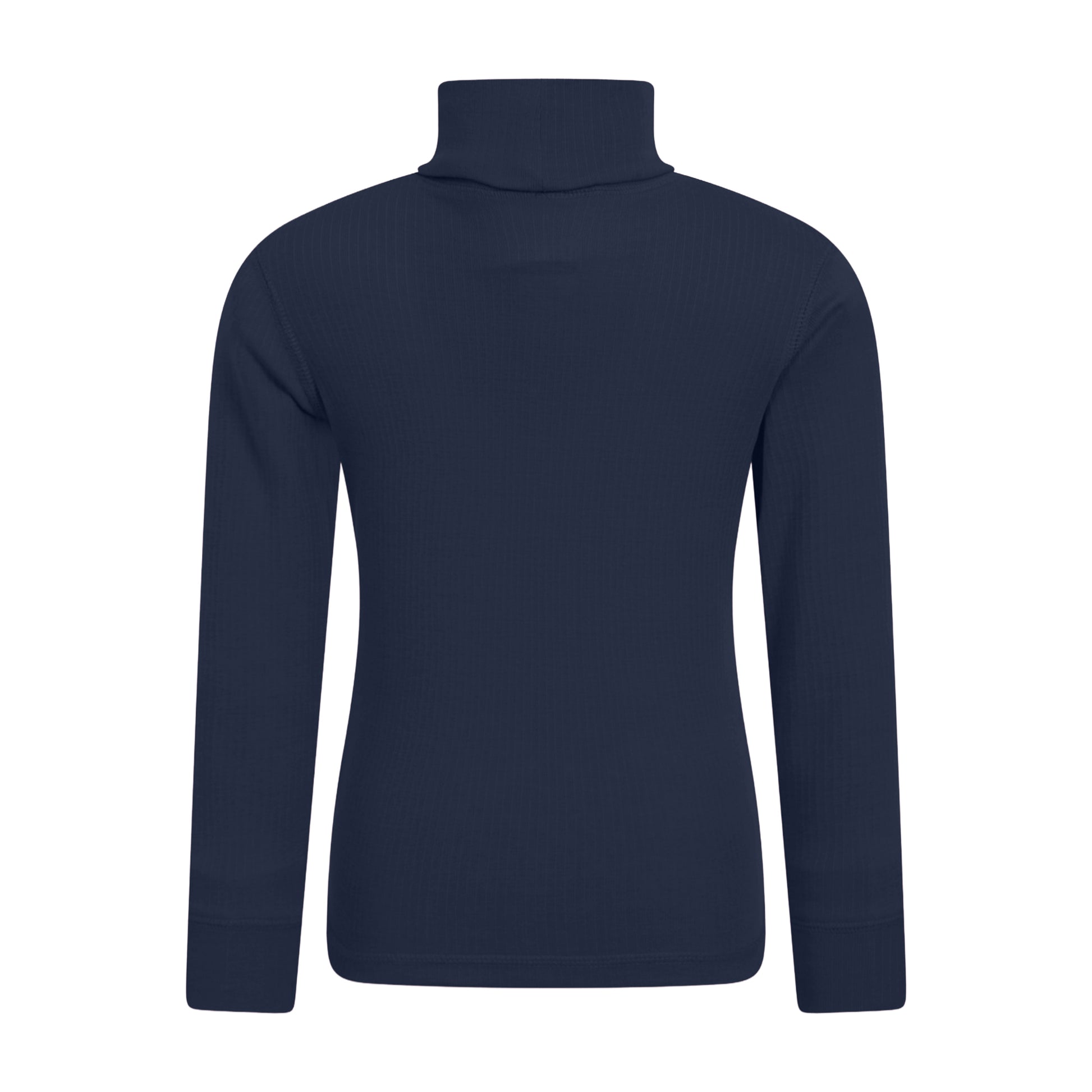 Navy - Back - Mountain Warehouse Childrens-Kids Talus Roll Neck Long-Sleeved Top