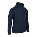 Navy - Side - Mountain Warehouse Childrens-Kids Talus Roll Neck Long-Sleeved Top