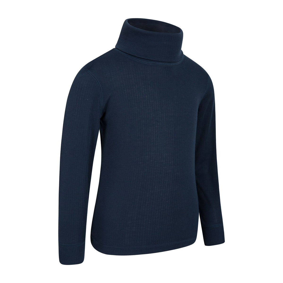 Navy - Lifestyle - Mountain Warehouse Childrens-Kids Talus Roll Neck Long-Sleeved Top