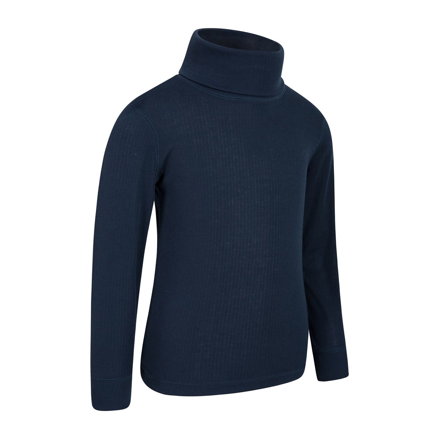 Navy - Lifestyle - Mountain Warehouse Childrens-Kids Talus Roll Neck Long-Sleeved Top