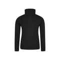 Black - Front - Mountain Warehouse Childrens-Kids Talus Roll Neck Long-Sleeved Top