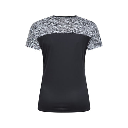 Black - Back - Mountain Warehouse Womens-Ladies Pro Reflective Running T-Shirt