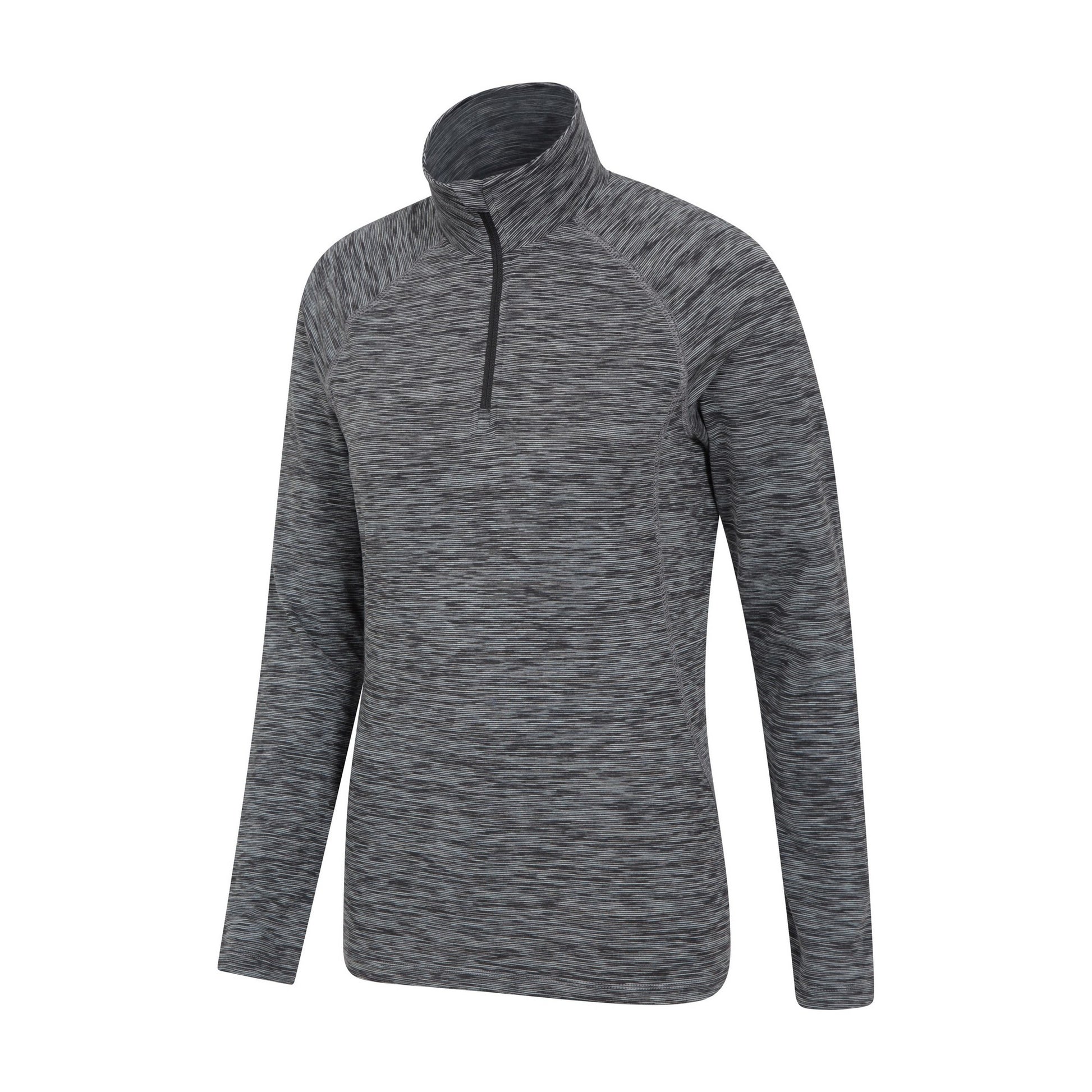 Black - Back - Mountain Warehouse Womens-Ladies Bend & Stretch Half Zip Midlayer