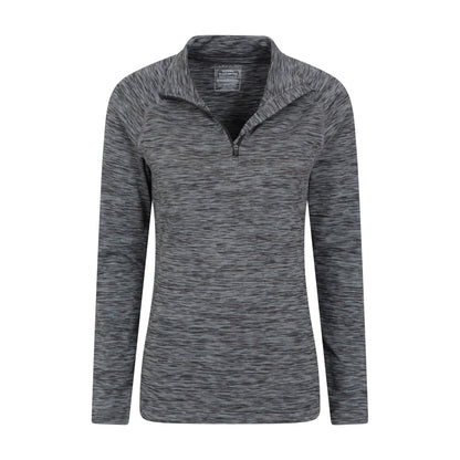 Black - Lifestyle - Mountain Warehouse Womens-Ladies Bend & Stretch Half Zip Midlayer