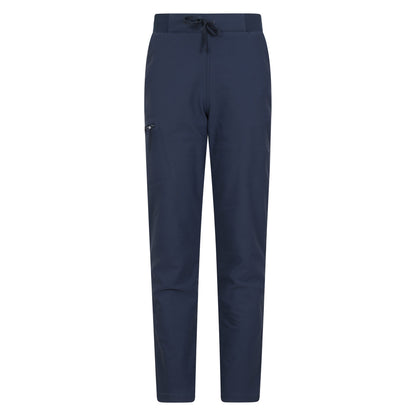 Navy - Front - Mountain Warehouse Womens-Ladies Venture Water Resistant Hiking Trousers