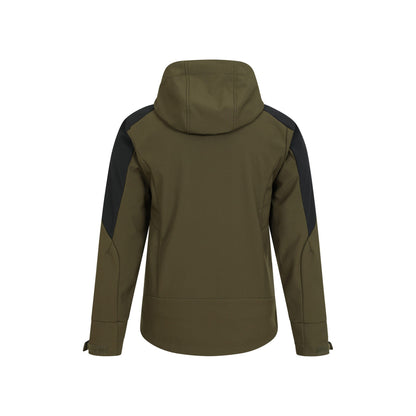 Khaki Green - Back - Mountain Warehouse Mens Radius Recycled Soft Shell Jacket