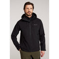 Black - Front - Mountain Warehouse Mens Radius Recycled Soft Shell Jacket