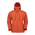 Orange - Front - Mountain Warehouse Mens Radius Recycled Soft Shell Jacket