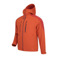 Orange - Side - Mountain Warehouse Mens Radius Recycled Soft Shell Jacket