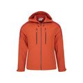 Orange - Pack Shot - Mountain Warehouse Mens Radius Recycled Soft Shell Jacket