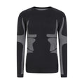 Black - Front - Mountain Warehouse Mens Quiver II Base Layer Top