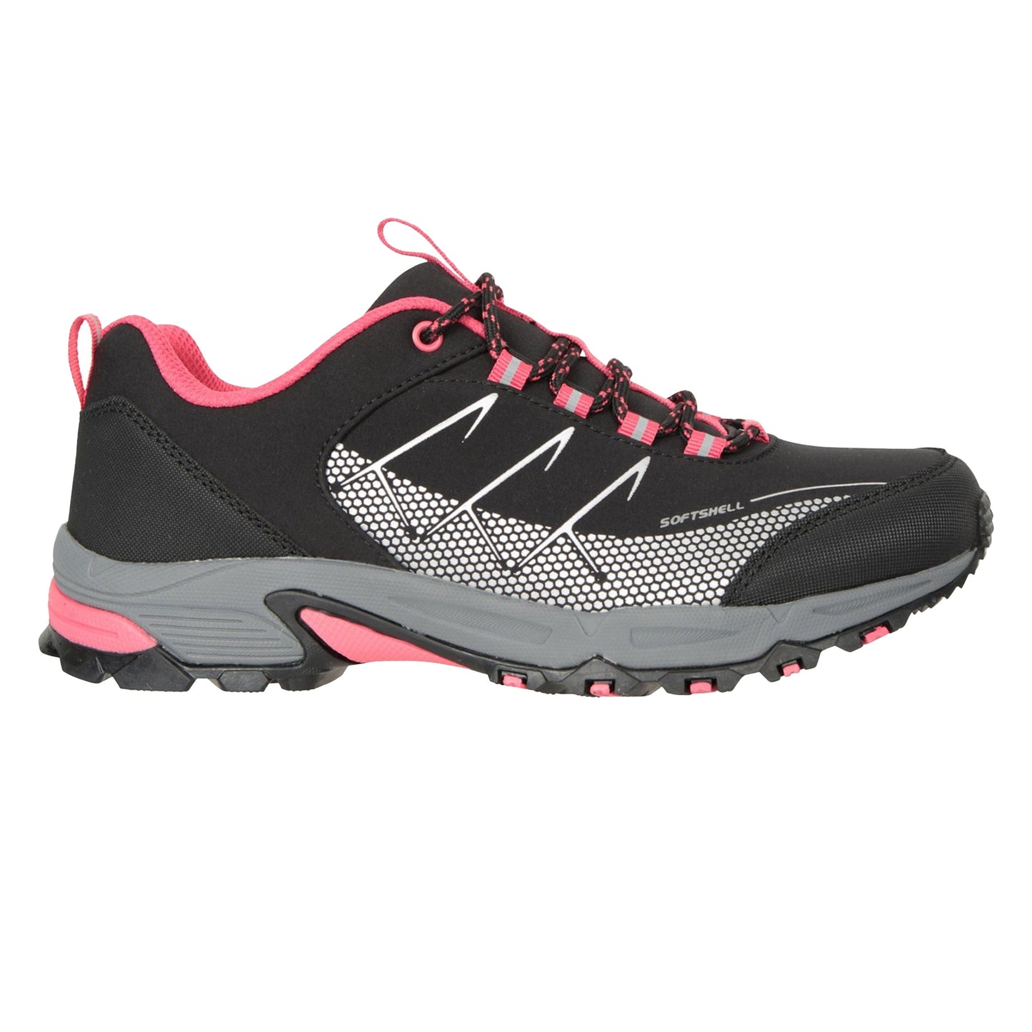 Black - Back - Mountain Warehouse Womens-Ladies Annapurna Softshell Running Trainers
