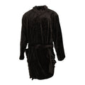 Black - Front - Pierre Roche Mens Luxury Super Soft Dressing Gown