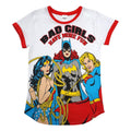 White - Back - DC Comics Justice League Womens-Ladies Bad Womens Pyjama Set