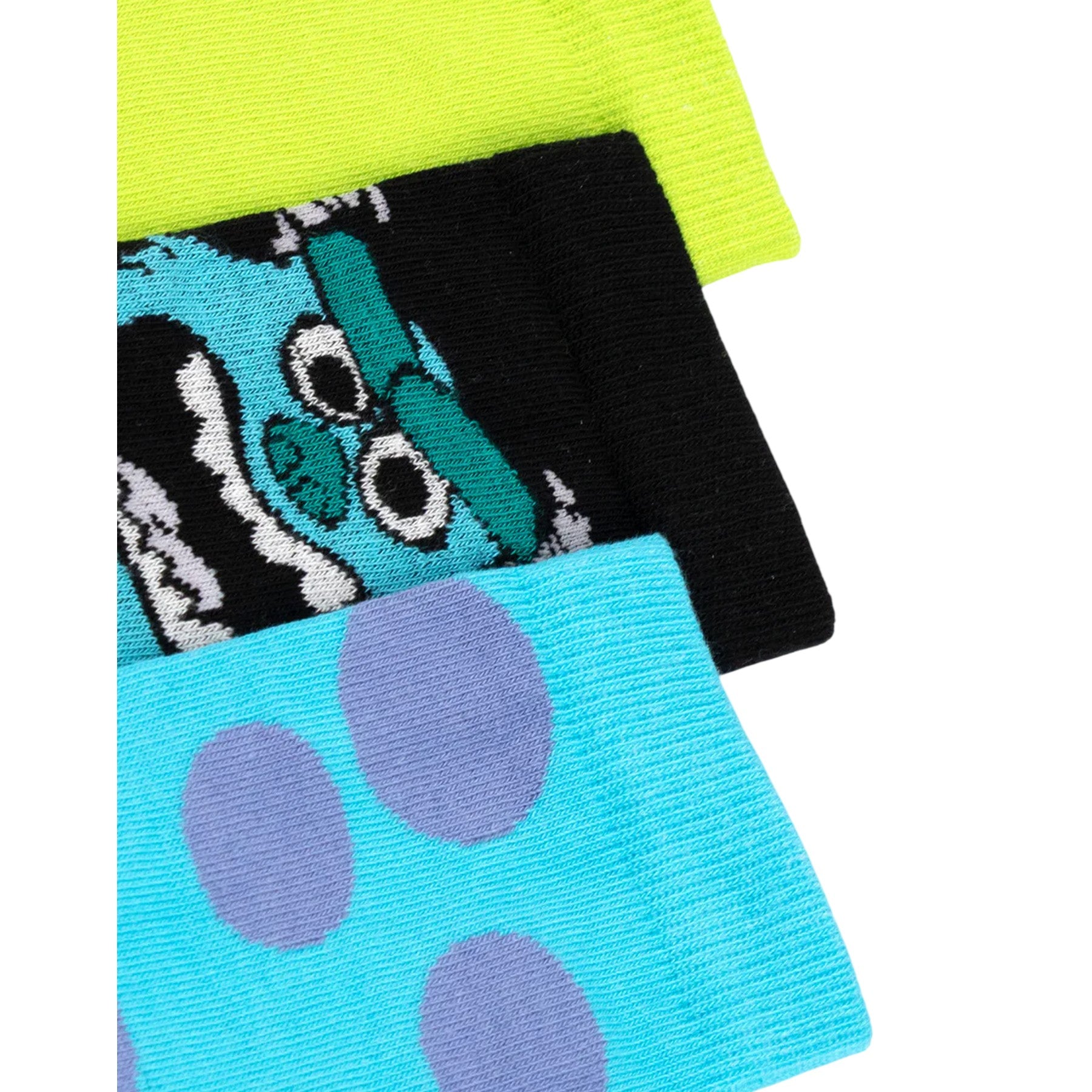 Multicoloured - Back - Monsters Inc Mens Mike & Sulley Calf-Length Socks (Pack of 3)