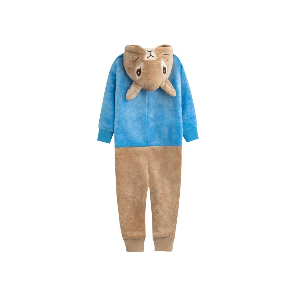 Blue - Back - Peter Rabbit Childrens-Kids Character Sleepsuit