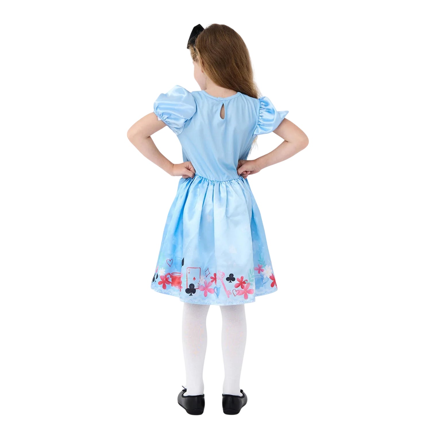 Blue - Back - Alice In Wonderland Girls Alice Costume