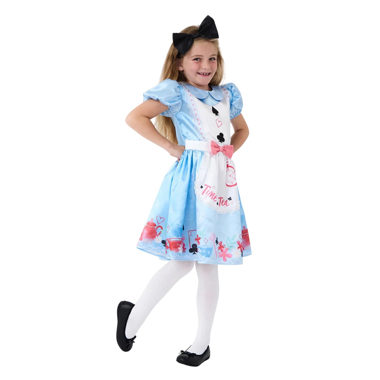 Blue - Front - Alice In Wonderland Girls Alice Costume