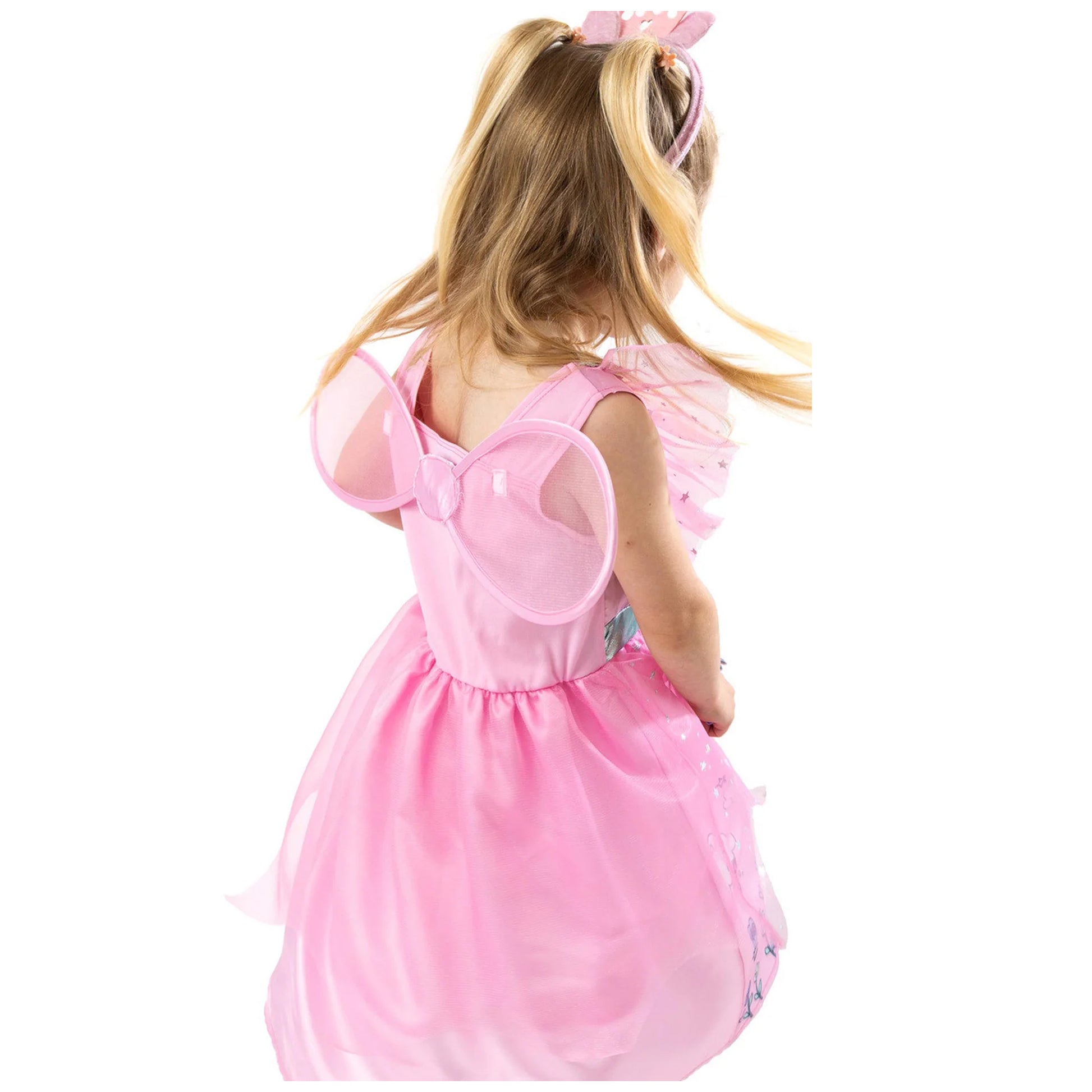 Pink - Back - Peppa Pig Girls Fairy Princess Costume