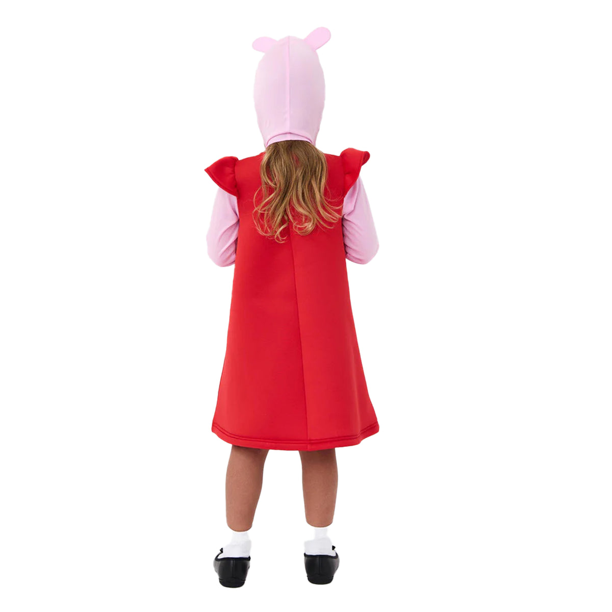 Red-Pink - Back - Peppa Pig Girls 3D Costume