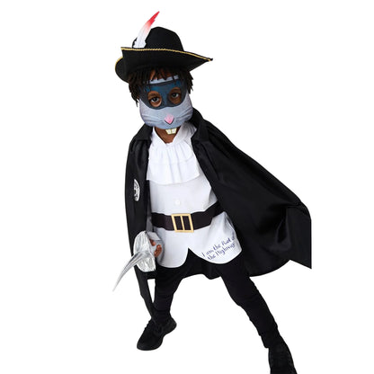 Black-White - Side - The Gruffalo Childrens-Kids The Highway Rat Costume