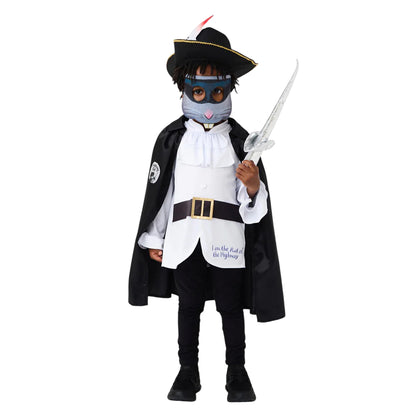 Black-White - Front - The Gruffalo Childrens-Kids The Highway Rat Costume