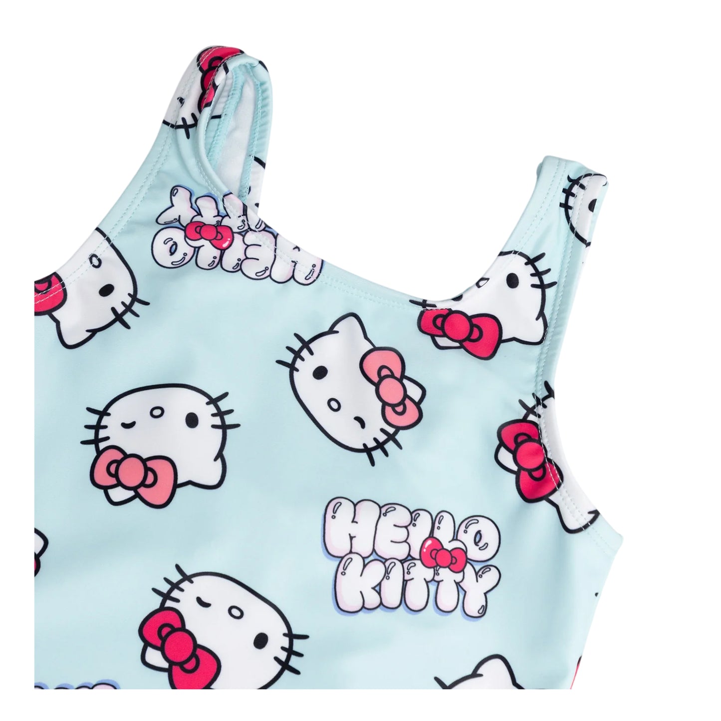 Blue - Back - Hello Kitty Girls Character One Piece Swimsuit