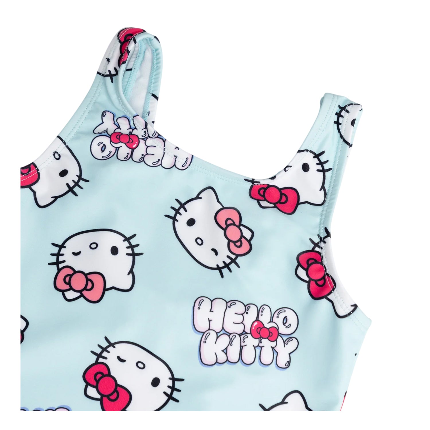 Blue - Back - Hello Kitty Girls Character One Piece Swimsuit