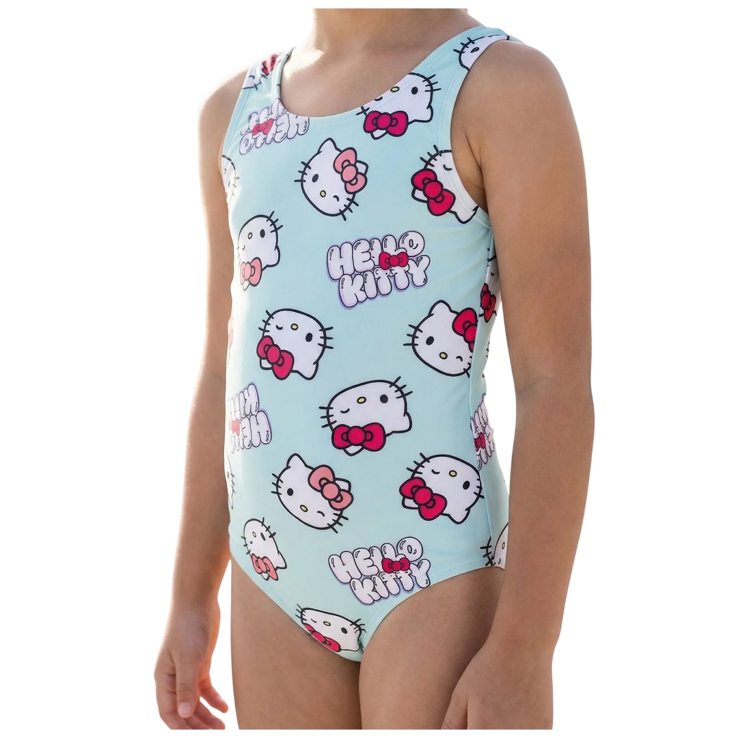 Blue - Lifestyle - Hello Kitty Girls Character One Piece Swimsuit