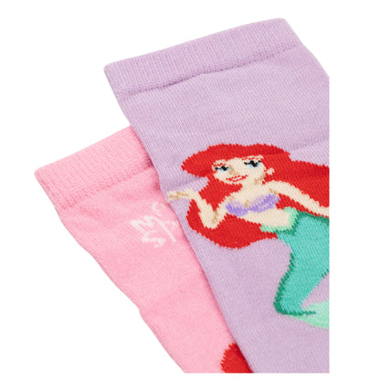 Multicoloured - Lifestyle - The Little Mermaid Girls Ariel Socks Set (Pack of 5)