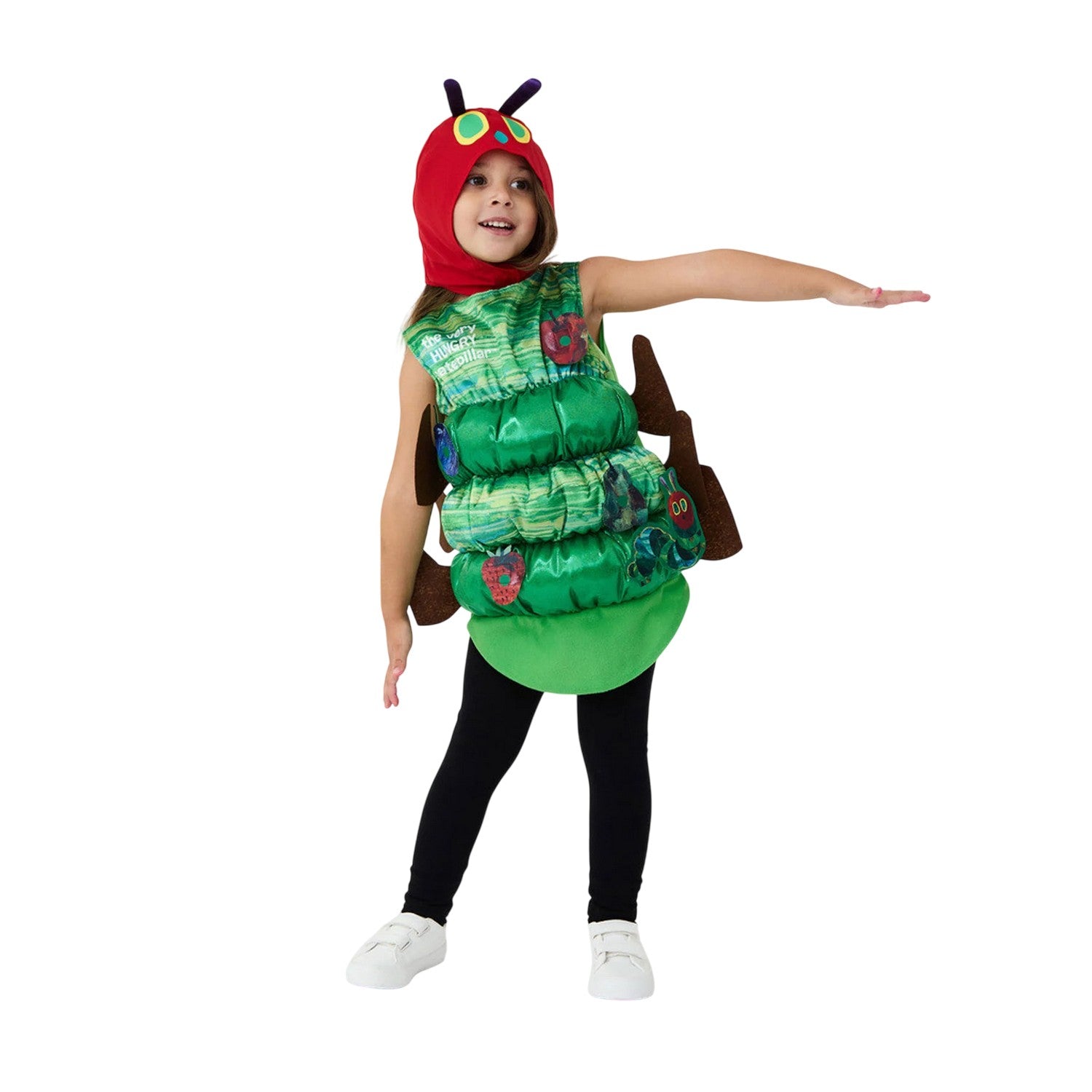 Green - Back - The Very Hungry Caterpillar Childrens-Kids Eric Carle Costume Set