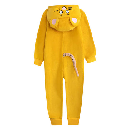 Yellow-White - Back - The Gruffalo Childrens-Kids Mouse Jumpsuit