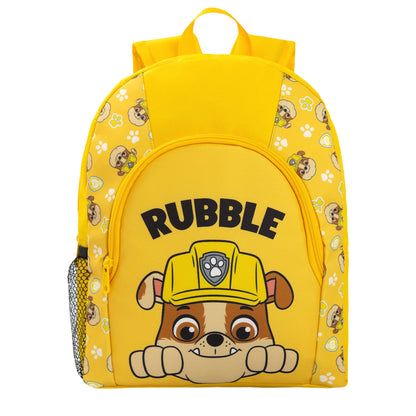Yellow - Front - Paw Patrol Childrens-Kids Rubble Backpack