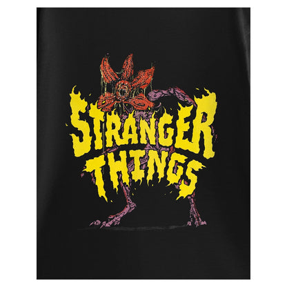 Black - Close up - Stranger Things Unisex Adult Demogorgon Short-Sleeved T-Shirt