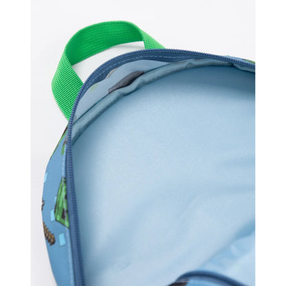 Blue - Close up - Minecraft Childrens-Kids Characters Backpack