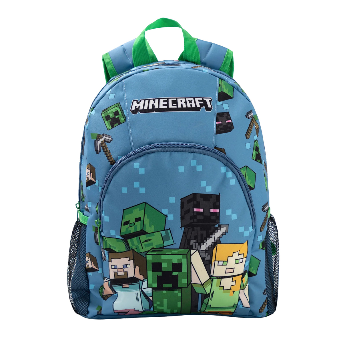 Blue - Front - Minecraft Childrens-Kids Characters Backpack