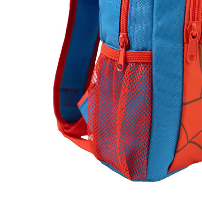 Red - Side - Spider-Man Childrens-Kids Face Backpack