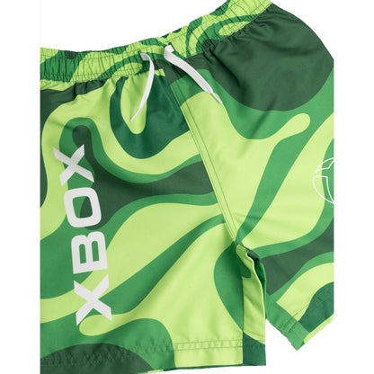 Green - Side - Xbox Boys Logo Regular Swim Shorts