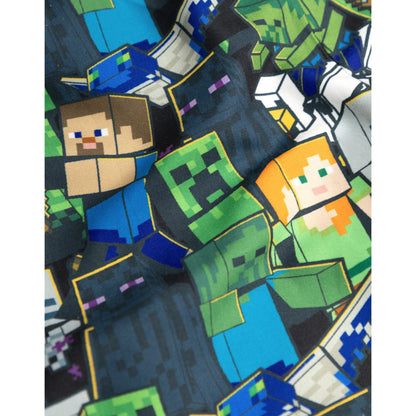 Green - Pack Shot - Minecraft Boys Minecraft Character Swim Shorts