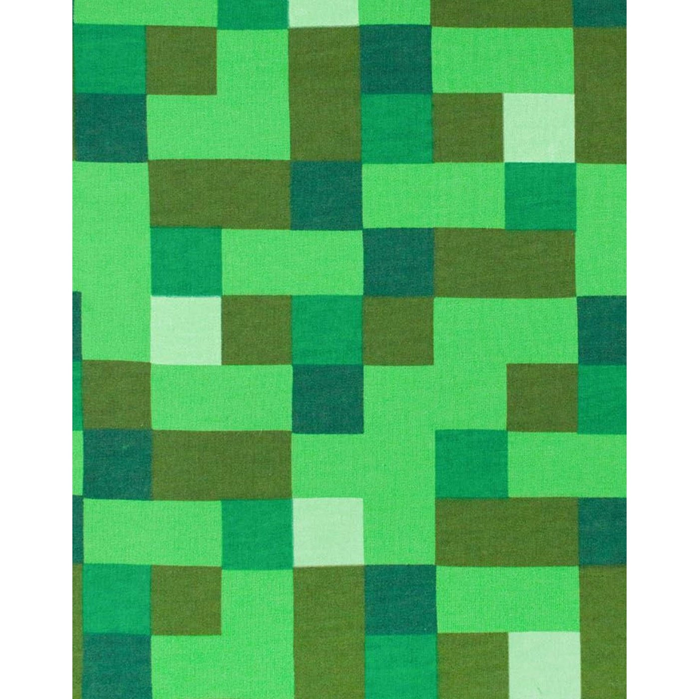 Pixel Green - Side - Minecraft Childrens-Boys Creeper Character Hoodie
