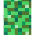 Pixel Green - Side - Minecraft Childrens-Boys Creeper Character Hoodie