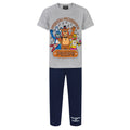 Grey-Navy - Front - Five Nights At Freddys Childrens-Boys Official Character Pyjama Set