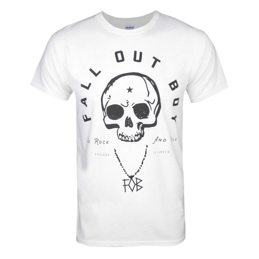 White - Front - Fall Out Boy Mens Headdress T-Shirt