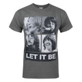 Charcoal - Front - The Beatles Mens Let It Be T-Shirt