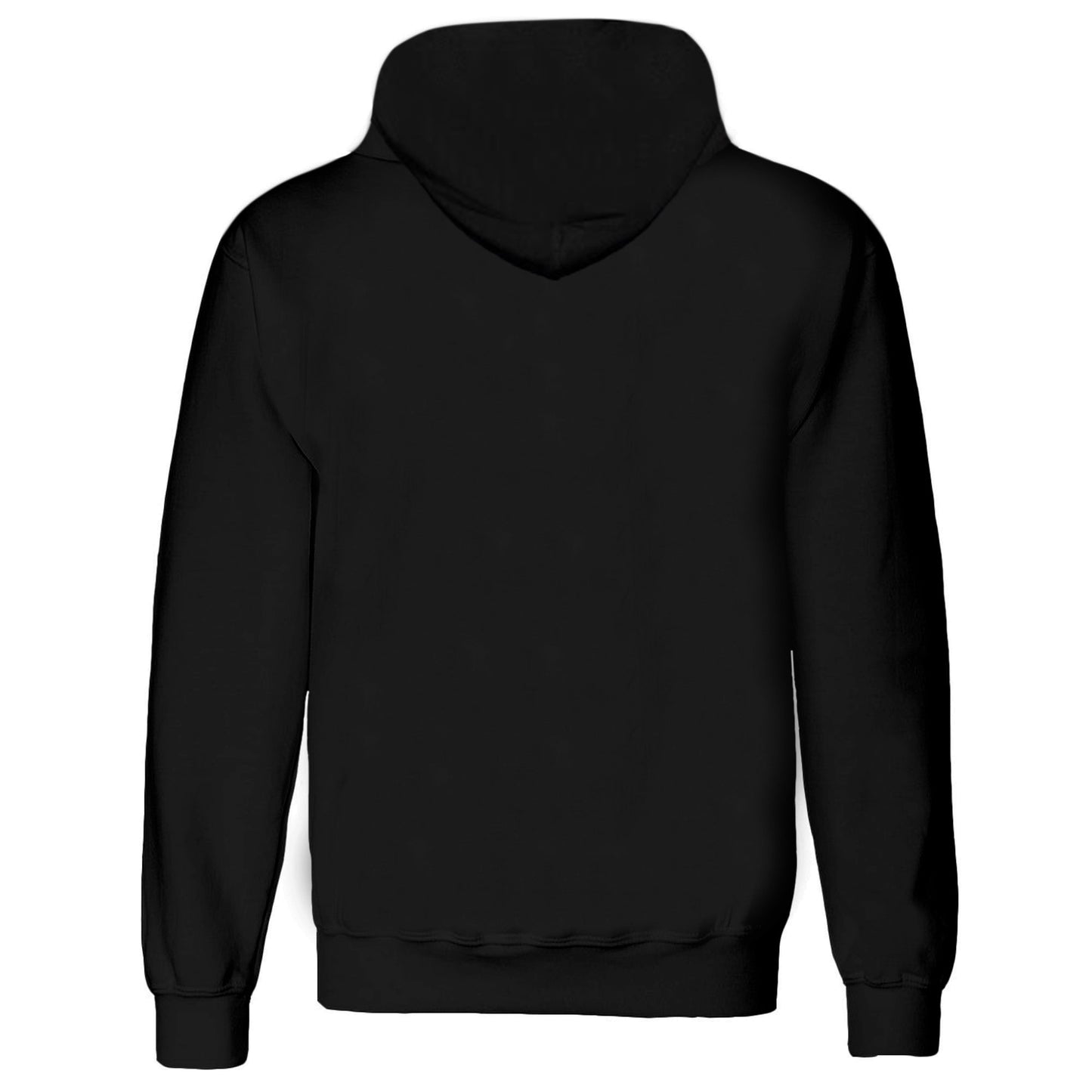 Black - Back - Batman Mens Distressed Logo Hoodie
