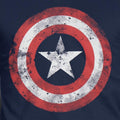 Blue - Side - Captain America Mens Movie Shield T-Shirt