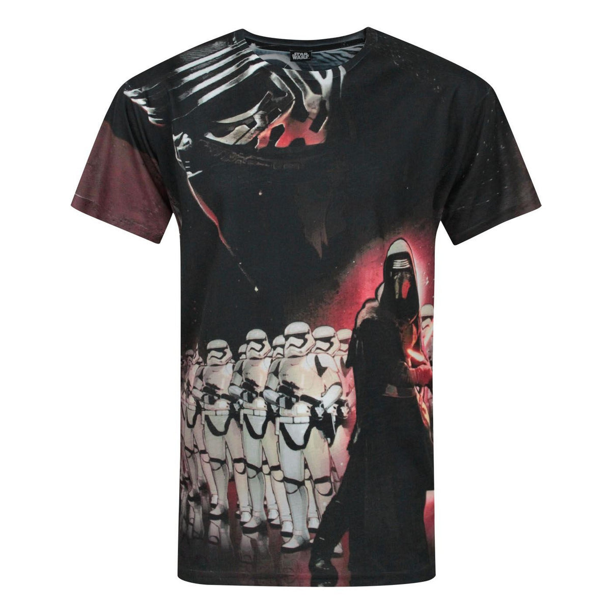 Black - Front - Star Wars Mens Force Awakens Kylo Ren Sublimation T-Shirt