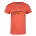 Orange - Front - Aquaman Mens Logo T-Shirt