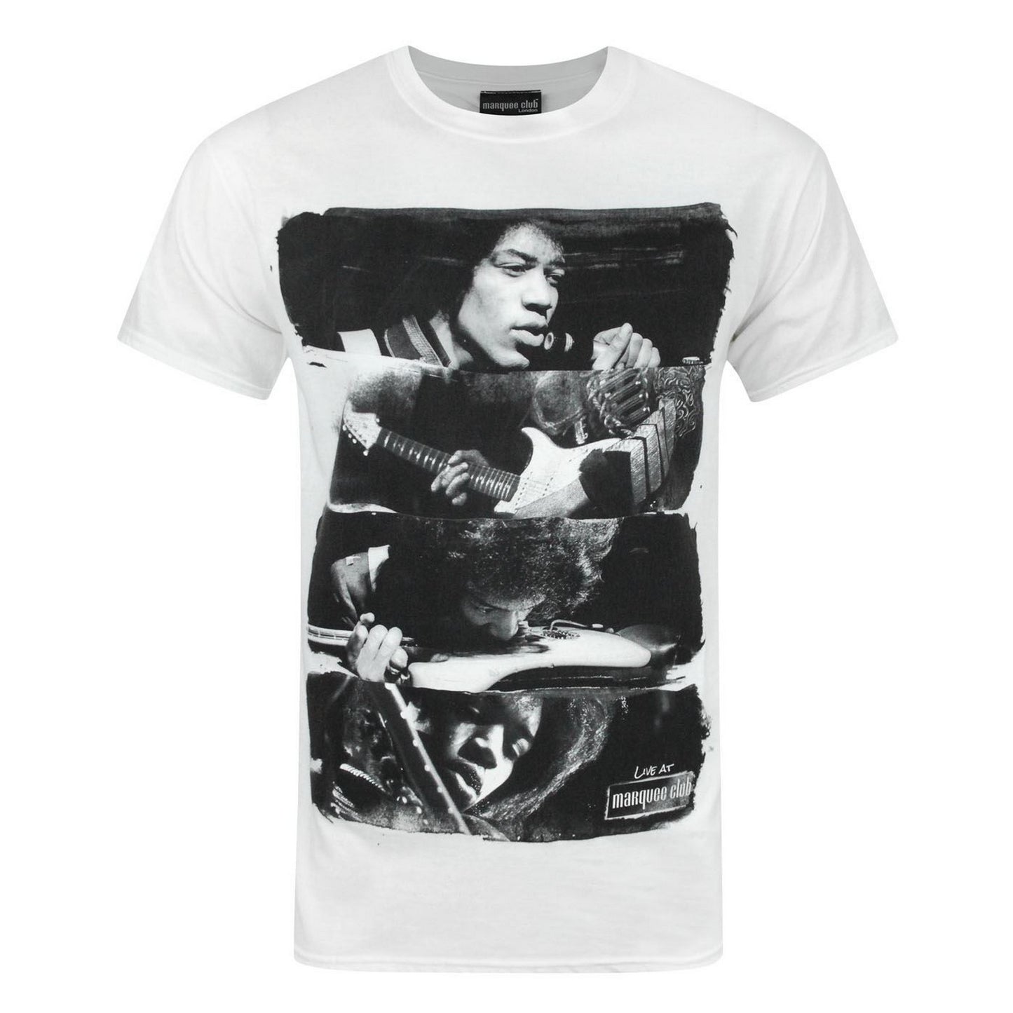 White - Front - Marquee Club Mens Jimi Hendrix T-Shirt